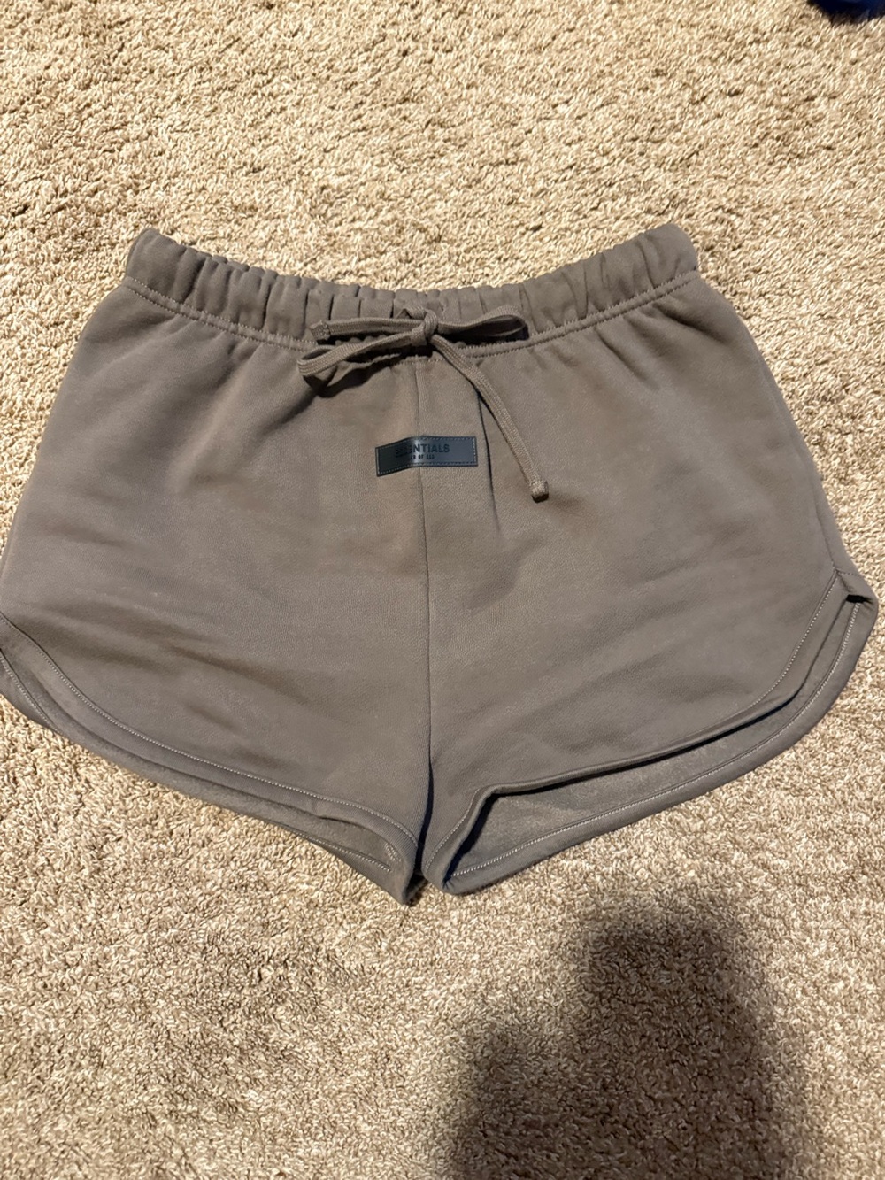 Womens Essentials Fear of God Essentials sweat shorts in Smoke